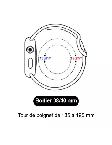 Bracelet Apple Watch 7, 6, SE, 5, 4, 3 - SoftTouch - Orange | Ibroz