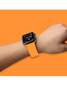 Bracelet Apple Watch 7, 6, SE, 5, 4, 3 - SoftTouch - Orange | Ibroz 2