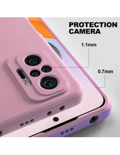 Xiaomi Redmi Note 10 PRO Coque Liquid Silicone Soft Touch rose + Ve... 2