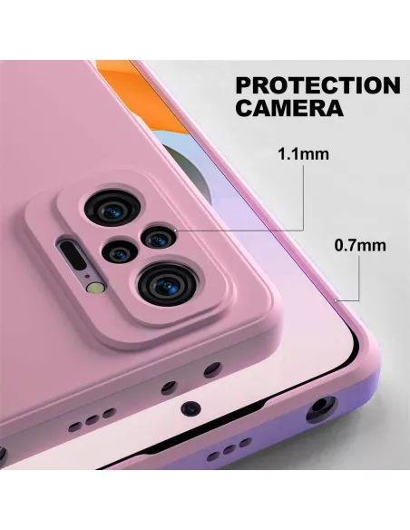 Xiaomi Redmi Note 10 PRO Case Liquid Silicone Soft Touch pink + Ve...