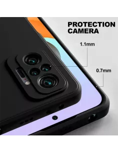Xiaomi Redmi Note 10 PRO Liquid Silicone Soft Touch Case black +... 2
