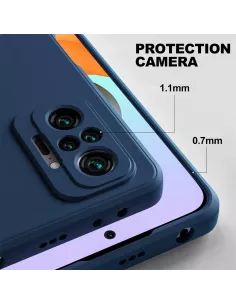 Xiaomi Redmi Note 10 PRO Liquid Silicone Soft Touch Case blue +... 2