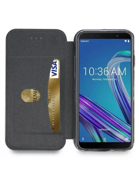 Zenfone Max Pro M1 ZB601/602KL Leather folio case CLAM | Ibroz