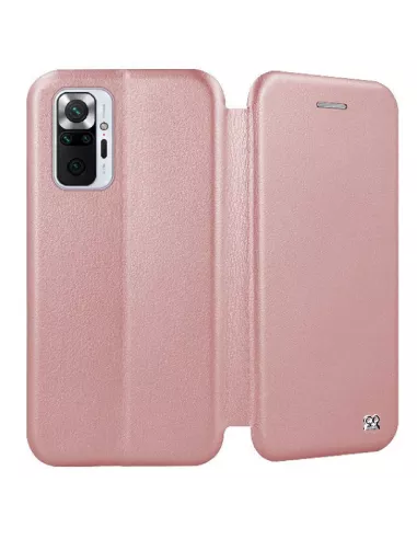 Xiaomi Redmi Note 10 Pro Etui Cuir Folio Clam + Verre Trempé 9H - R...