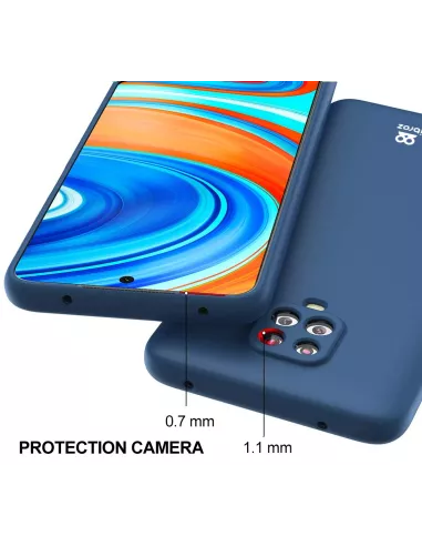 Xiaomi Redmi Note 9 Pro (2020) Coque Liquid Silicone Soft Touch - B...