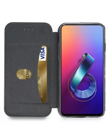 Zenfone 6 (ZS630KL) Leather folio case CLAM | Ibroz