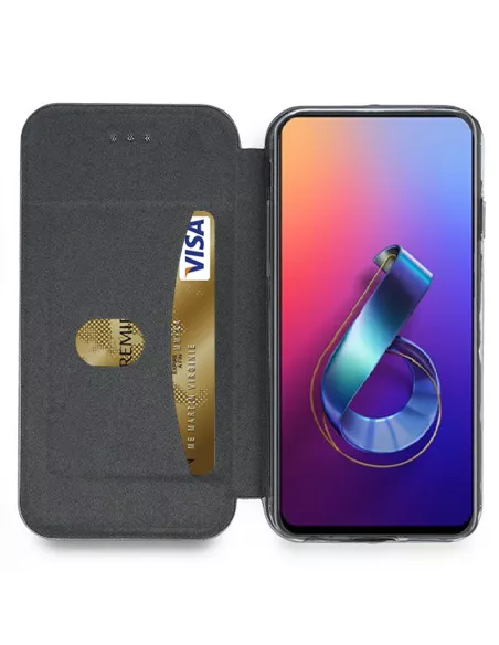 Zenfone 6 (ZS630KL) Leather folio case CLAM | Ibroz