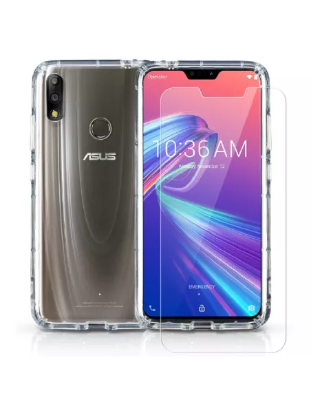 Zenfone Max Pro M2 (ZB631KL) Pack Shockproof Case + Scratch...