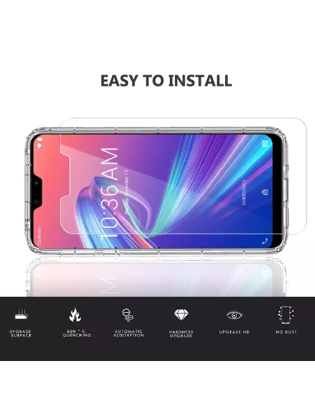 Zenfone Max Pro M2 (ZB631KL) Pack Shockproof Case + Scratch...