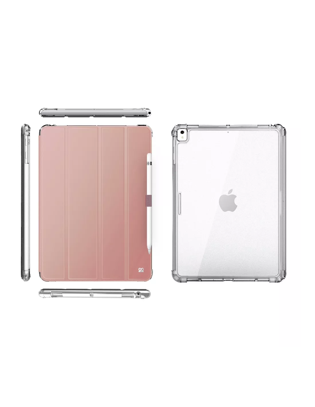 iPad Air (2019) iPad Pro (2017) Shockproof Case Smart Cover  Pink Gold
