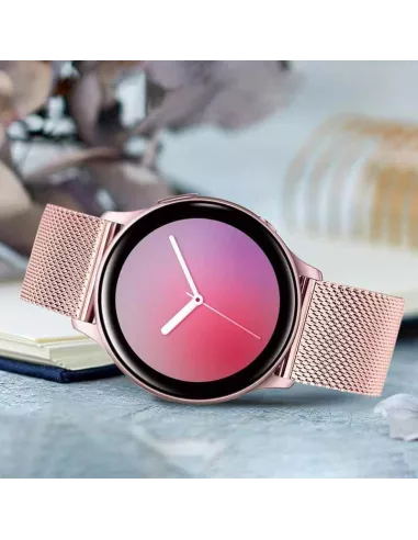Samsung / Huawei Watch Stainless Steel Milanese Mesh Bracelet - Rose Gold ...