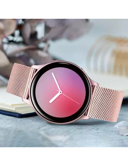 Samsung / Huawei Watch Stainless Steel Milanese Mesh Bracelet - Rose Gold ...