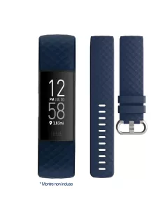 Bracelet Sport Diamant Fitbit Charge 3/4 - Bleu Marine | Ibroz