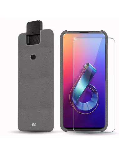 Zenfone 6 (ZS630KL) Leather Case Prestige + Screen Protector 9H | Ibroz