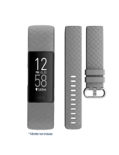 Bracelet Sport Diamant Fitbit Charge 3/4 - Gris | Ibroz