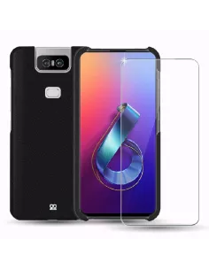 Zenfone 6 (ZS630KL) Coque Cuir Prestige + Protection écran 9H | Ibroz
