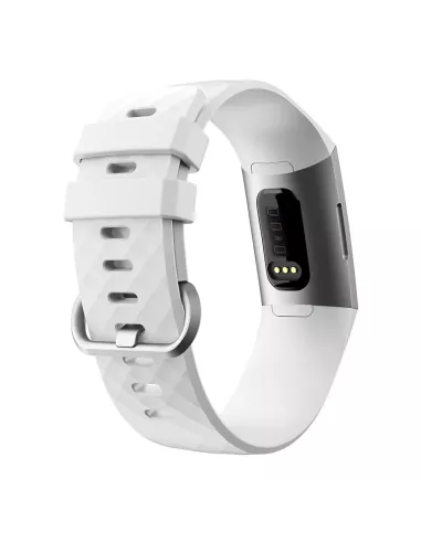Bracelet Sport Diamant Fitbit Charge 3/4 - Blanc | Ibroz