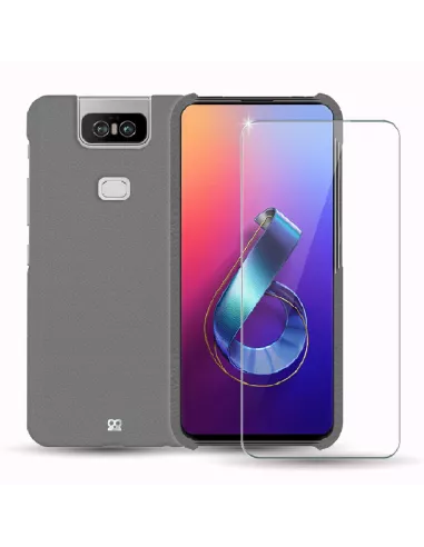 Zenfone 6 (ZS630KL) Leather Case Prestige + Screen Protector 9H | Ibroz
