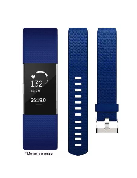 Bracelet Sport Fitbit Charge 2 - Bleu Marine | Ibroz
