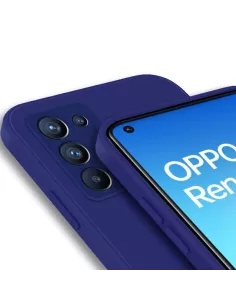 Oppo Reno 6 Liquid Silicone Cover - Midnight Blue | Ibroz 2