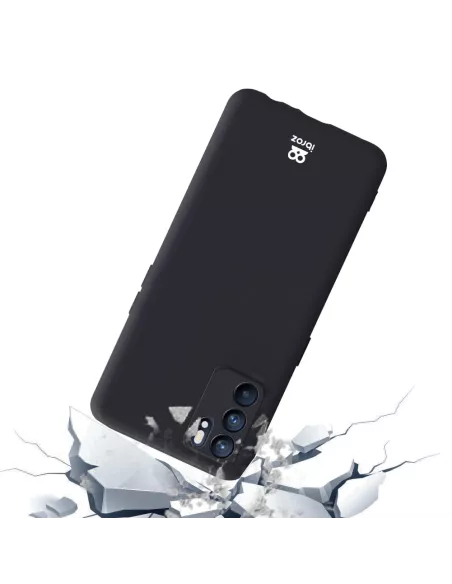 Oppo Reno 6 Coque Liquid Silicone - Noir | Ibroz