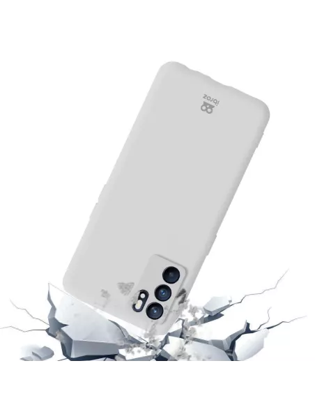 Oppo Reno 6 Coque Liquid Silicone - Blanc | Ibroz