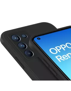Oppo Reno 6 Pro Coque Liquid Silicone - Noir | Ibroz 2