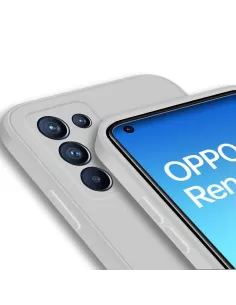 Oppo Reno 6 Pro Liquid Silicone Case - White | Ibroz 2